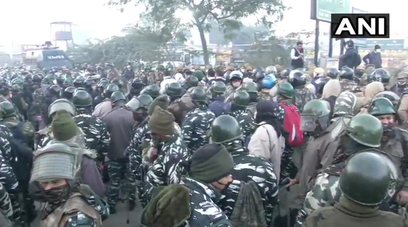 Farmers Protest: Farmers face water cannons, tear gas to push through Haryana, reach Delhi border |Sangbad Pratidin