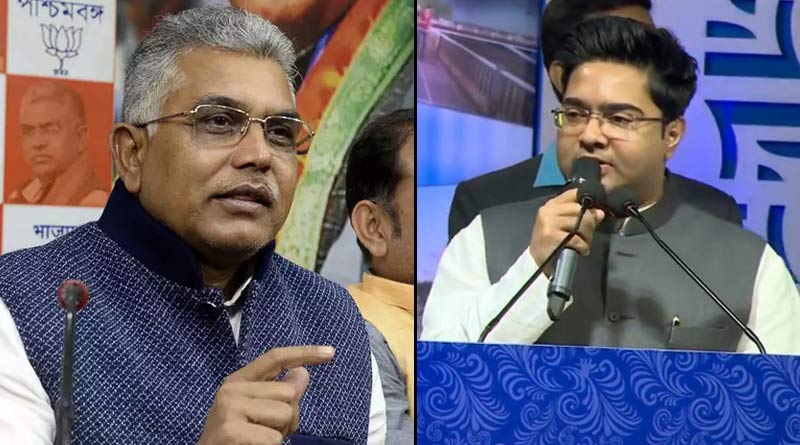 BJP's Dilip Ghosh slams back TMC MP Abhisek Bannerjee with new name| Sangbad Pratidin