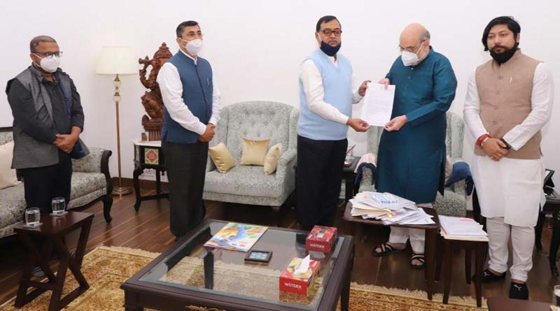 Mihir Goswami meets with Amit Shah in Delhi ।Sangbad Pratidin