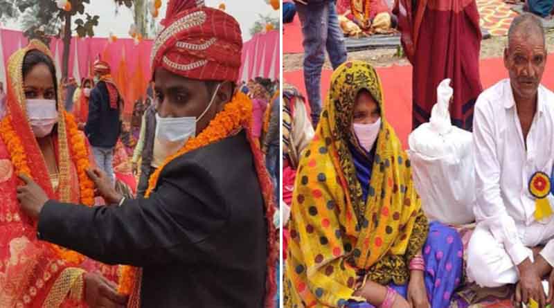 Mother, Daughter Get Married on the Same Day at Mass Wedding Ceremony in Gorakhpur | Sangbad Pratidin