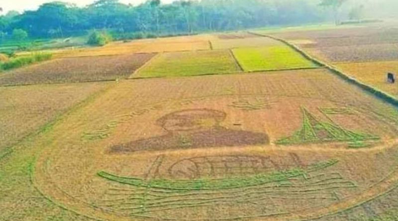 Bangladesh farmer pays tribute to Mujibur Rehman | Sangbad Pratidin