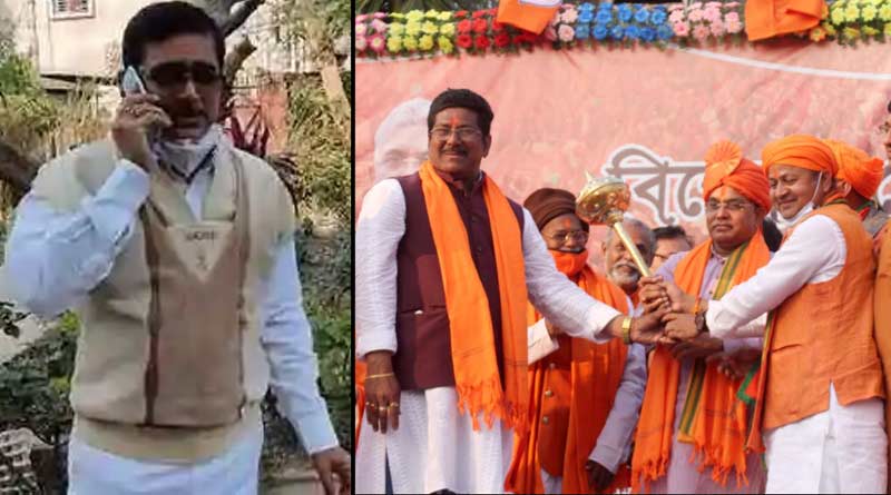 TMC leader allegedly harrased in front of Dilip Ghosh ।Sangbad Pratidin