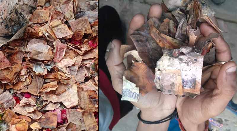 Sack full of charred currency notes found in Kolkata's Kalighat ।Sangbad Pratidin