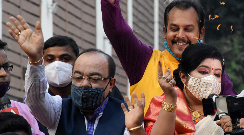 Road show of Sovon Chatterjee and Baishakhi Banerjee in Birbhum today | Sangbad Pratidin