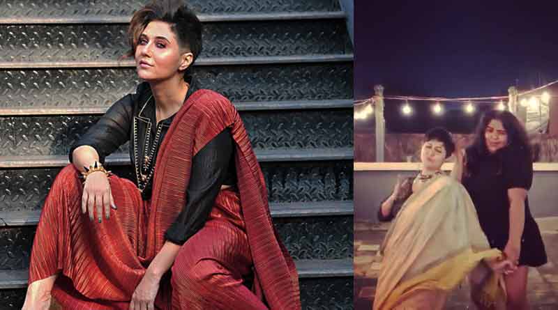 Swastika Mukherjee dances with her favourite Tip Tip Barsa pani song | Sangbad Pratidin