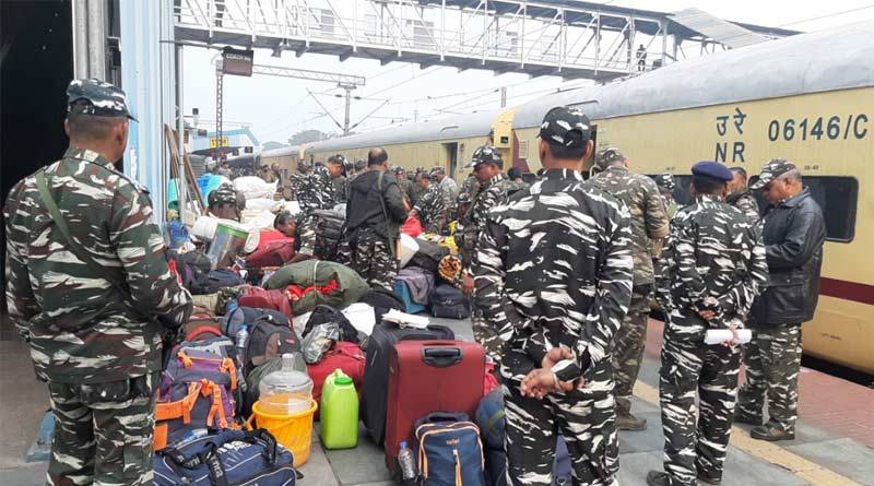 The central forces reached different districts on saturday | Sangbad Pratidin