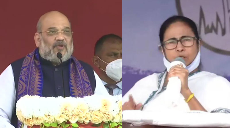 Home minister Amit Shah slams WB Chief Minister Mamata Banerjee | Sangbad Pratidin