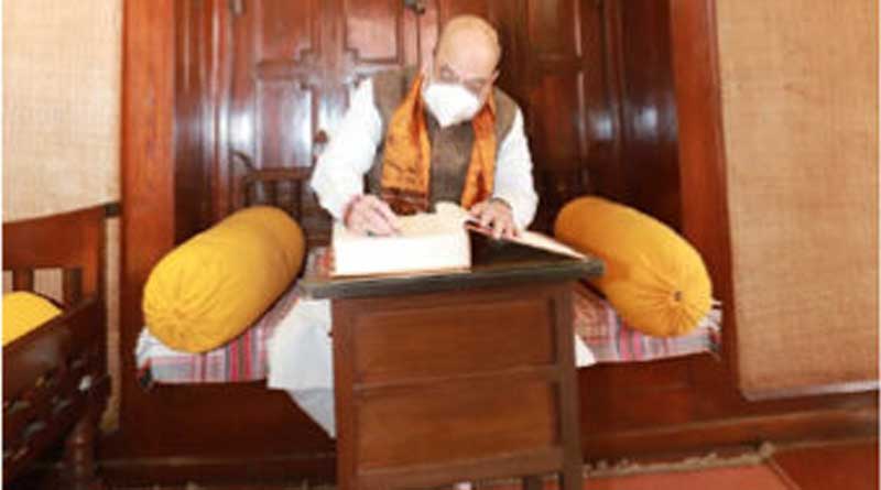 Amit Shah responds to Adhir Ranjan Chowdhury over didn't sit on Tagore's chair but Nehru, Rajiv Gandhi did | Sangbad Pratidin