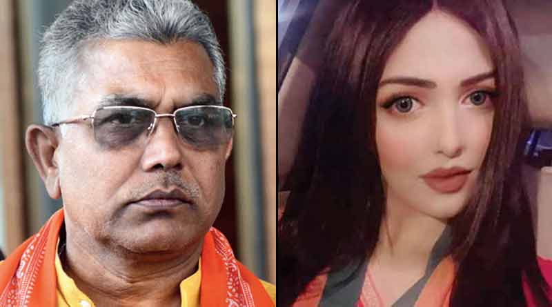Dilip Ghosh assured to stay by the side of BJP leader Pamela Goswami | Sangbad Pratidin