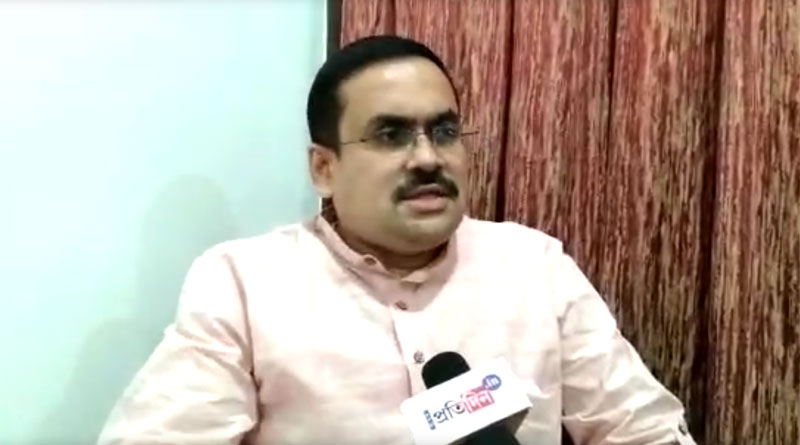 There is no conflict between center and state government over Visva-Bharati, says BJP candidate Anirban Ganguly । Sangbad Pratidin