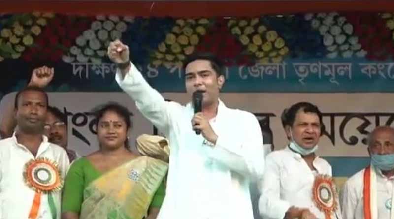 Bengal Polls: TMC MP Avishek Banerjee participates in a rally and road show at Kakdwip । Sangbad Pratidin