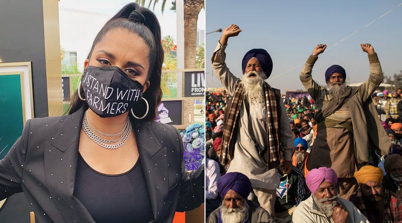 Lilly Singh shares Pro-Farmers message at Grammys Red Carpet | Sangbad Pratidin