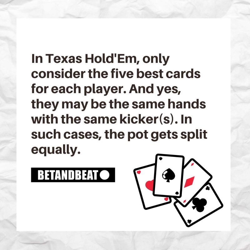 High Cards in Texas Holdem