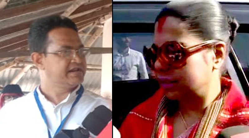WB Assembly Polls 2021 : BJP candidate Bharati ghosh faces agitation in Debra | Sangbad Pratidin