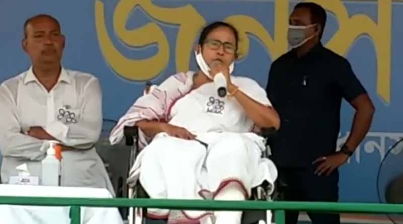 TMC supremo Mamata Banerjee attacks BJP leaders from her election rally । Sangbad Pratidin