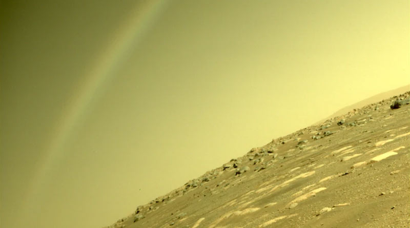 Rainbow on Mars! Nasa explains photo clicked by Perseverance rover |Sangbad Pratidin