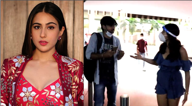 Sara Ali Khan Looses her cool after fan pulled down his mask to click selfie with her, video goes viral | Sangbad Pratidin
