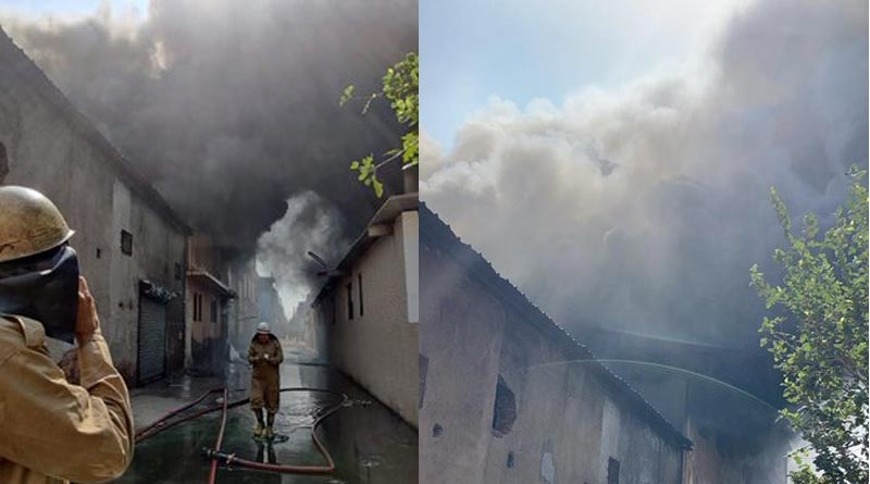 6 missing after massive fire at shoe factory In West Delhi । Sangbad Pratidin