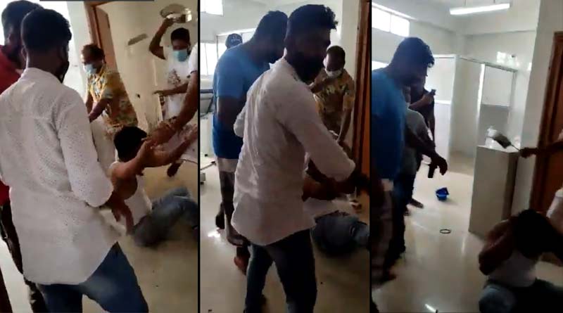 A doctor brutally attacked by the relatives of a Covid patient in Assam ।Sangbad Pratidin