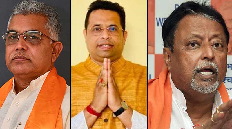 BJP MP Saumitra Khan meets with Mukul Roy and his son ।Sangbad Pratidin