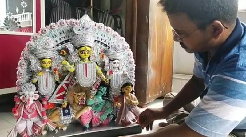 Durga idol made by youth in Nadia will reach Canada for the first time | Sangbad Pratidin