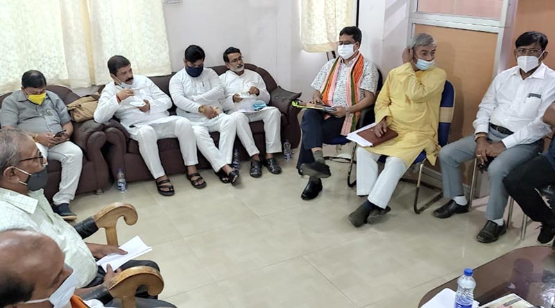 Central BJP Leaders arrive Tripura to meet party members Amid speculations of some joining TMC । Sangbad Pratidin