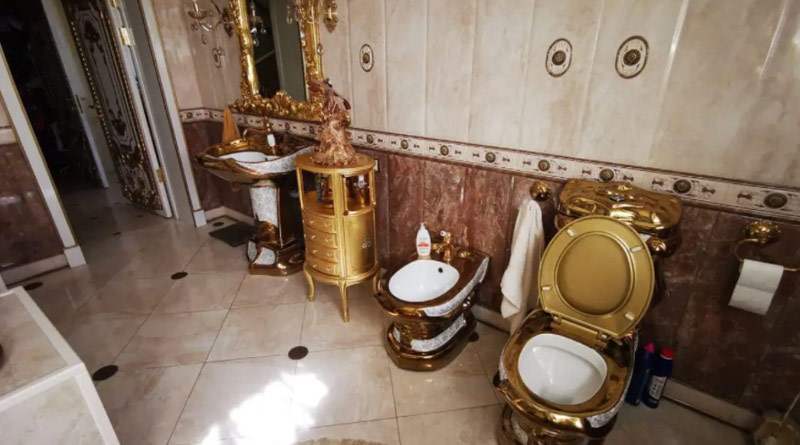 Golden Toilet Found in Traffic Cop’s Lavish Mansion During Bribery Probe, Video Goes Viral | Sangbad Pratidin