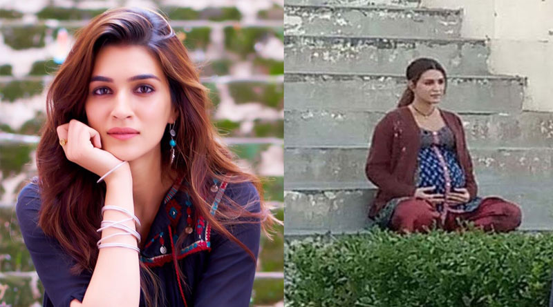 Bollywood Actress Kriti Sanon flaunts baby bump in new leaked pic from Mimi set | Sangbad Pratidin