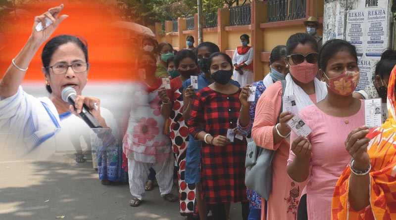 West Bengal assembly Election: Women matched men in Poll, gives advantage to TMC | Sangbad Pratidin