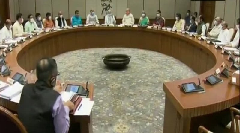 PM Modi instructs ministers chairs in-person Union Cabinet meeting | Sangbad Pratidin
