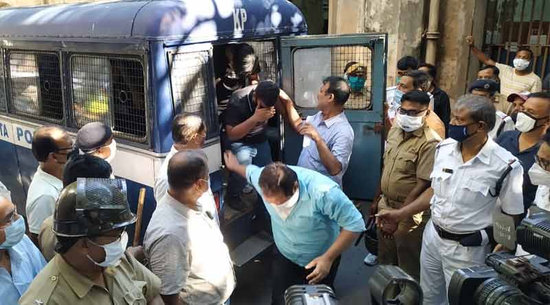 37 people arrested from a hotel of Park Street for violating covid norm । Sangbad Pratidin