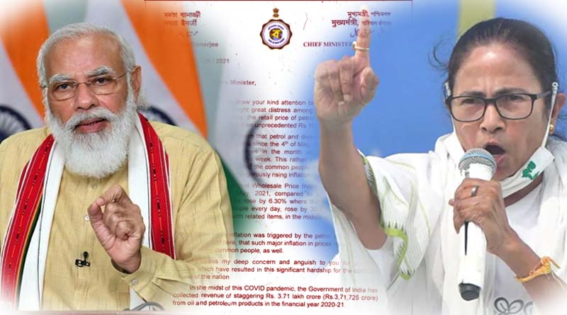 CM Mamata Banerjee writes to PM Modi over Petrol-Diseal price hike | Sangbad Pratidin