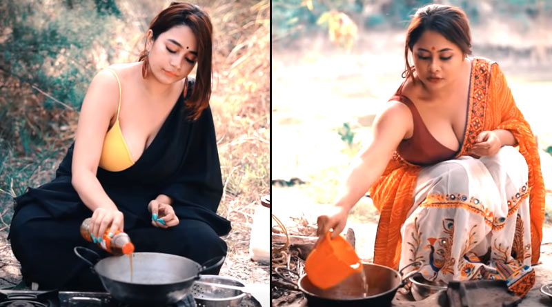 Netizens awtruck by Unique Village Food Recipe of Rimpi and Parna | Sangbad Pratidin