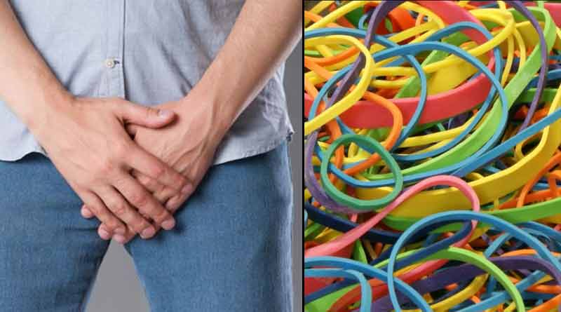 An old man wrapped rubber bands around his genitals। Sangbad Pratidin
