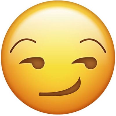 Smirking emoji Meaning