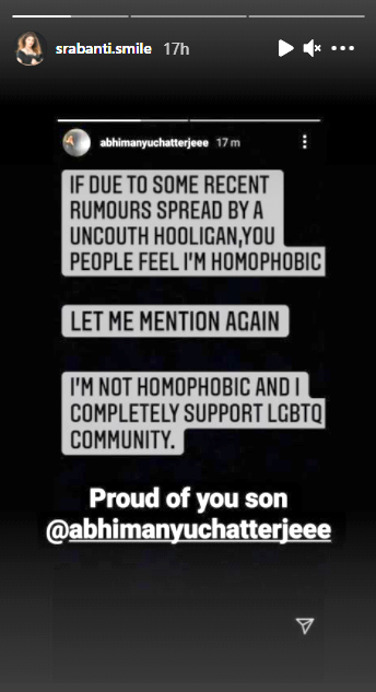 Srabanti Chatterjee's son Abhimanyu Chatterjee slams Sandi Saha