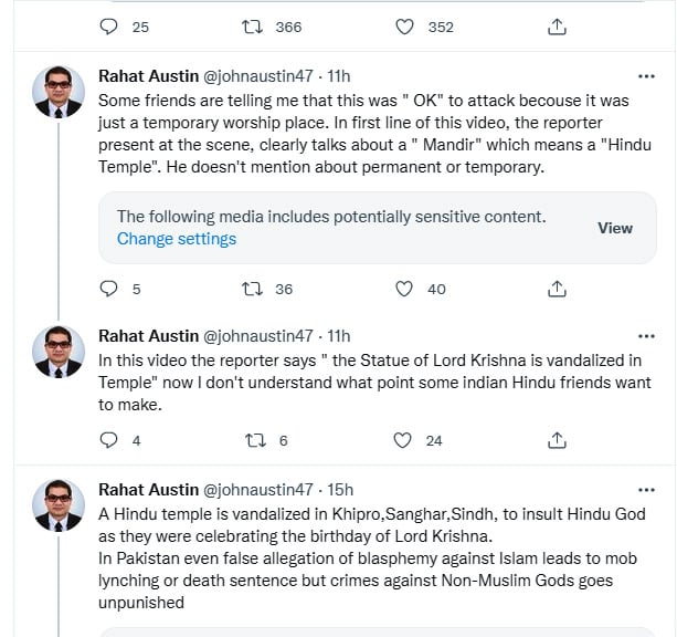 Rahat John Austin tweet