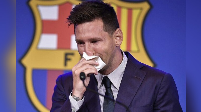 Tear-soaked tissue used by Lionel Messi during Barcelona farewell up for sale at $1 million। Sangbad Pratidin