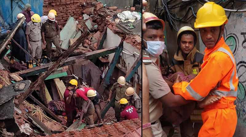 Kolkata's housewife who lost child hours before in house collapse gives birth to baby girl । Sangbad Pratidin