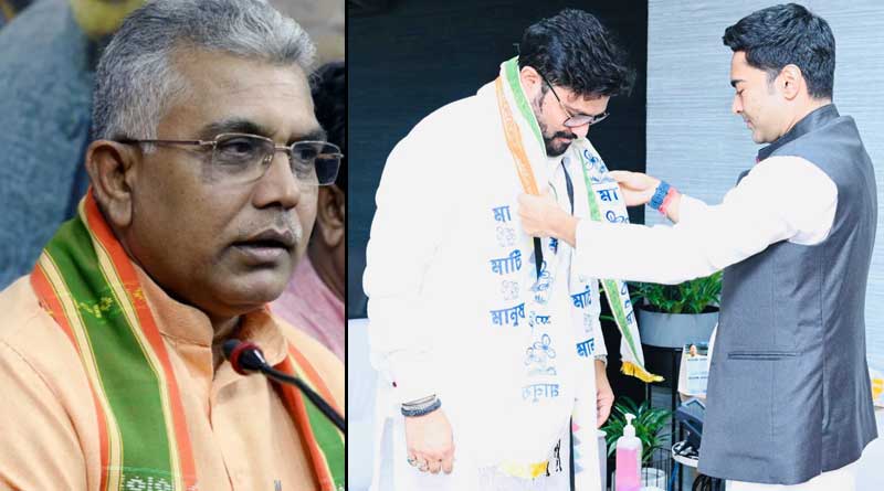 BJP state president Dilip Ghosh slams Babul Supriyo for joining TMC । Sangbad Pratidin