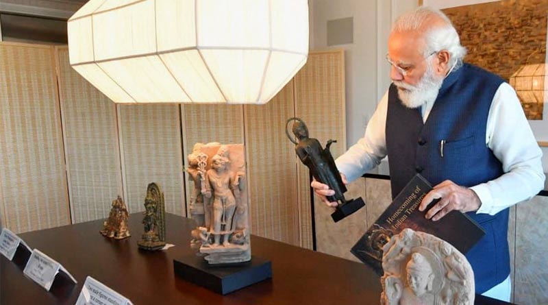 PM Narendra Modi to bring home 157 artefacts handed over by America | Sangbad Pratidin