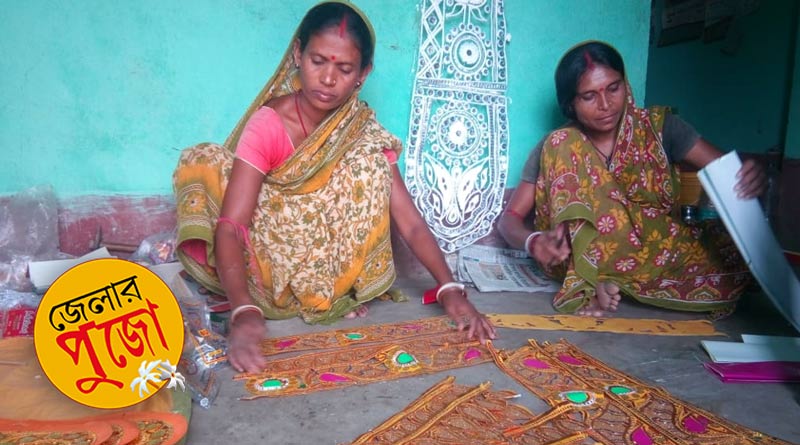 Durga Puja 2021: Ornament artists hit as covid crisis engulfs Puja celebrations in Purulia | Sangbad Pratidin