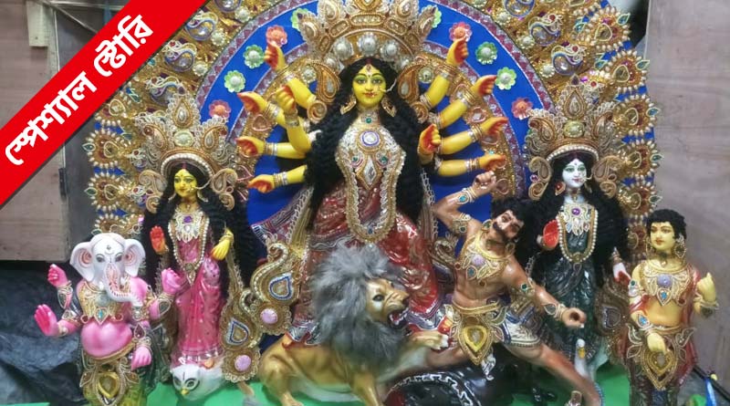 Durga Puja 2021: Durga idol made of fibre glass to travel abroad | Sangbad Pratidin