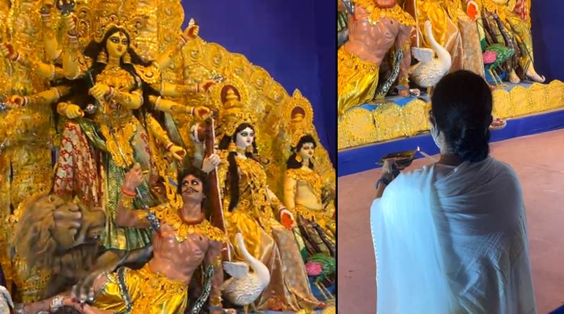 Durga Puja 2021: Mamata Banerjee inaugurates a dozen of puja pandals in Kolkata on Thursday | Sangbad Pratidin