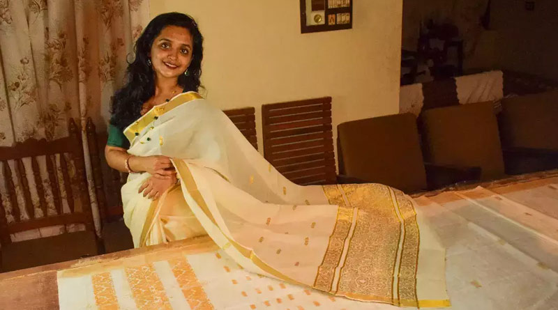 First edible saree creates by Kerala's home baker । Sangbad Pratidin