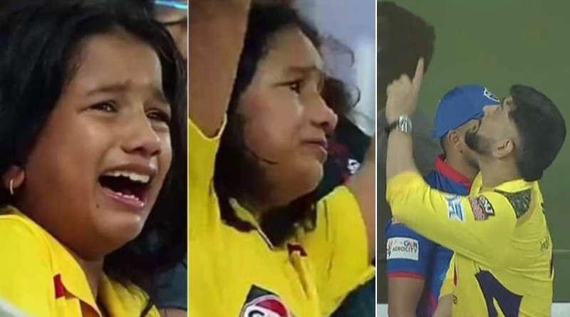 MS Dhoni gifts signed ball to young supporter after taking Chennai Super Kings into final | Sangbad Pratidin