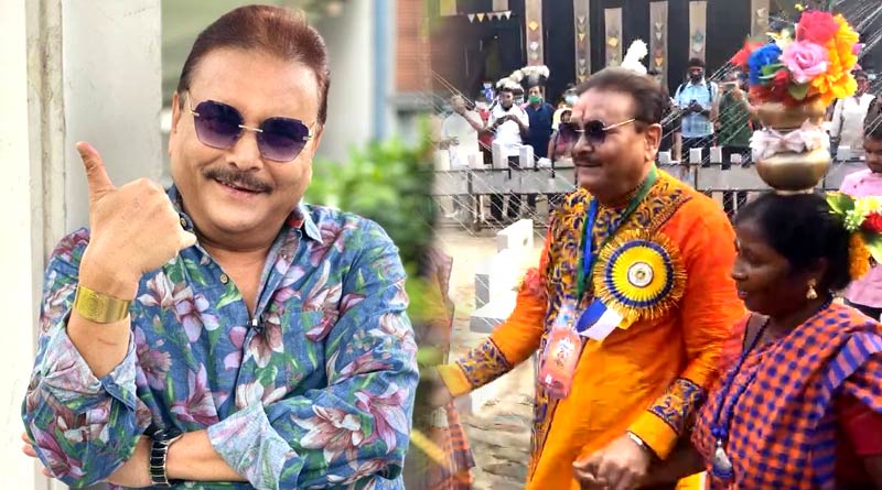 MLA Madan Mitra dances at Chorebagan Sarbojanin Durga Puja pandal | Sangbad Pratidin