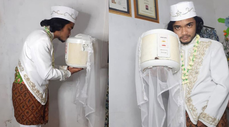 Indonesian man marries rice cooker, divorces it days later। Sangbad Pratidin