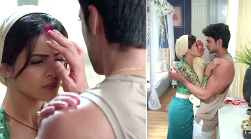 Hero accidentally applies sindoor on heroins’s forehead in TV soap | Sangbad Pratidin