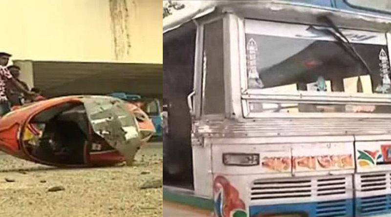 Bus mows bike rider to death in Kolkata | Sangbad Pratidin
